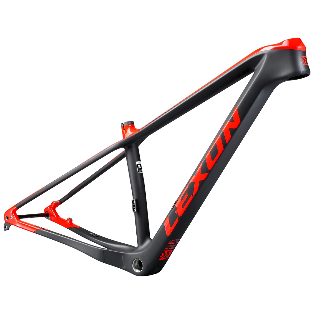 2022 Lexon MTB Carbon Frame 29er 2.35 Tire Susper Light Mountain Bicycle Frameset BOOST 148 12mm 15/17/19inch Bike Frame