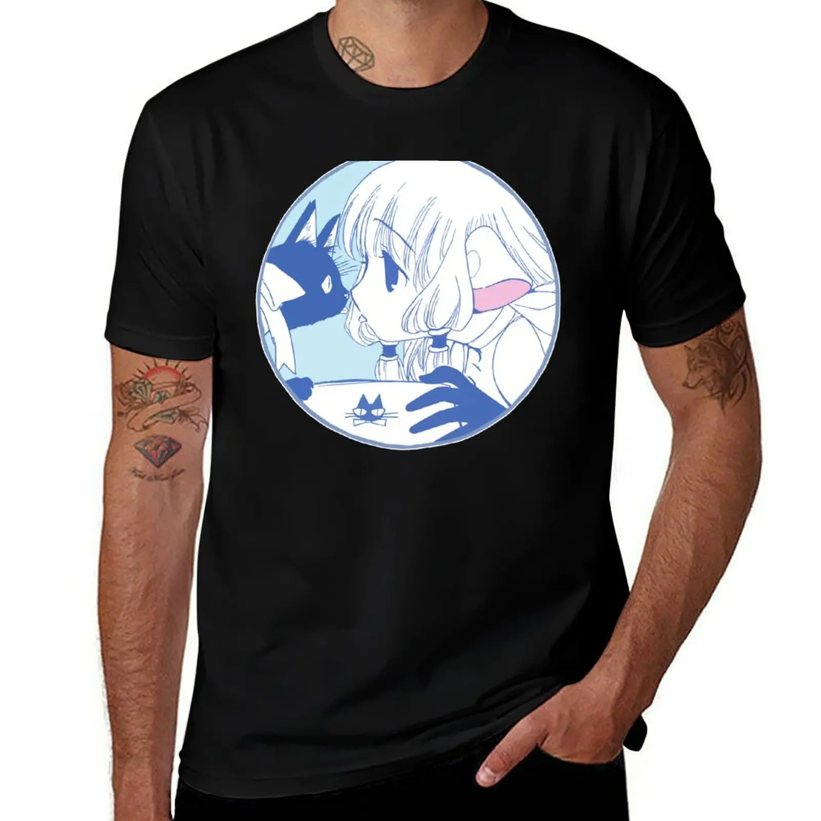 Фото Футболка Chi - Chobits, праздничная футболка для мужчин №1