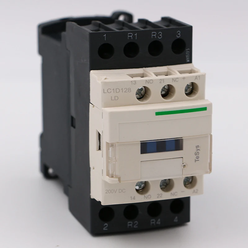

LC1D128LD DC Электрический магнитный контактор 4P 2NO + 2NC LC1-D128LD 25A 200V DC катушка