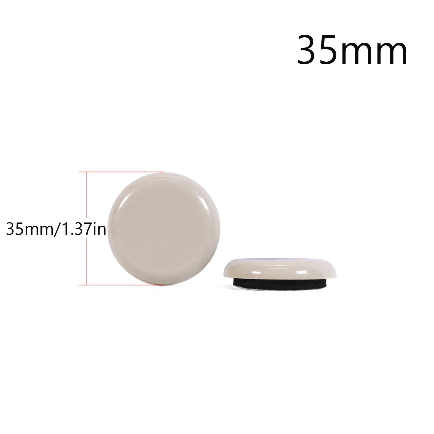 

Самоadhesive мебельные слайдеры PTFE/PE+EVA 24 шт.