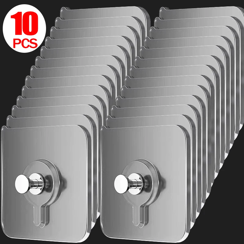 

Прозрачные клейкие крючки из ПС 10/20/30/50/100 шт