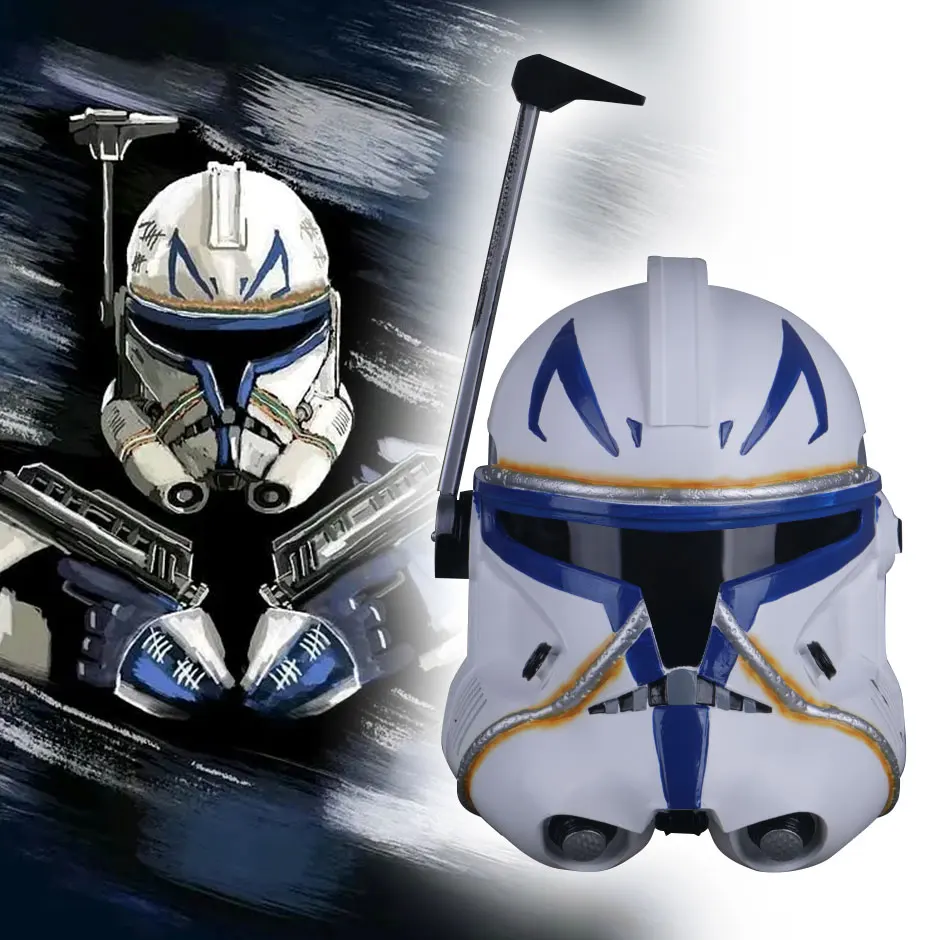 Star Wars The Clone Wars Captain Rex Cosplay PVC Mask Helmet Halloween Party Carnival Costume Props