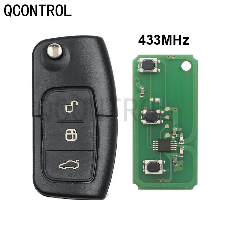 

QCONTROL Key DIY for Ford Fusion Focus Mondeo Fiesta Car Remote Galaxy Vehicle Flip Key