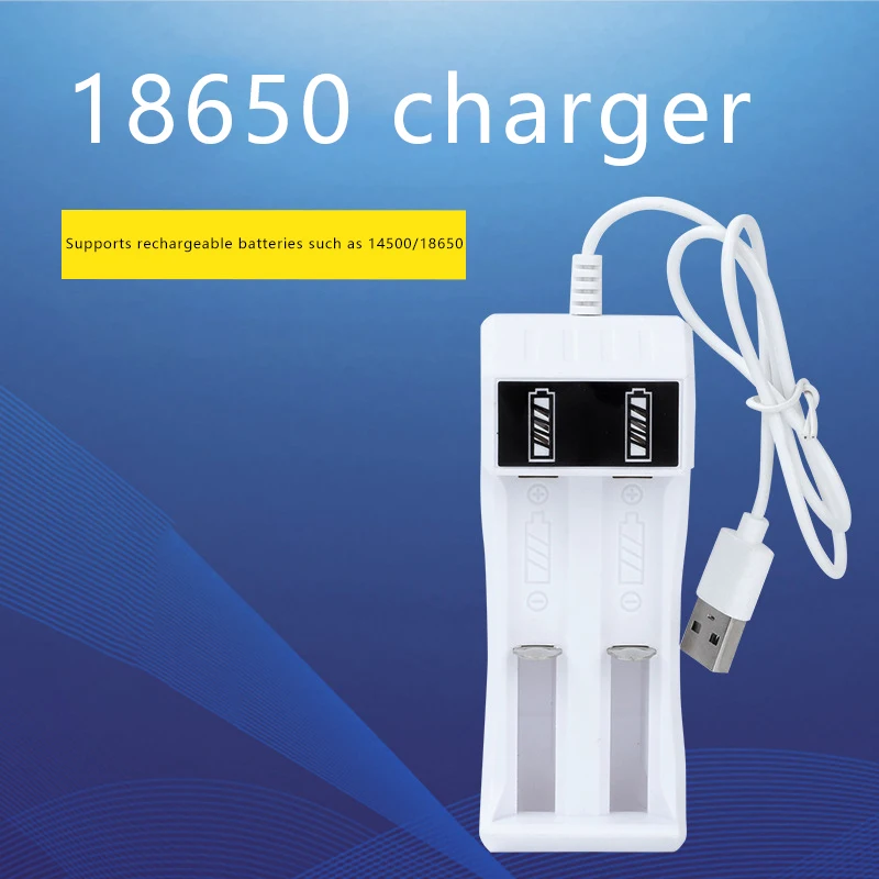 2 слота USB Dual 18650 Зарядка Перезаряжаемая литиевая батарея для 14500 Зарядное
