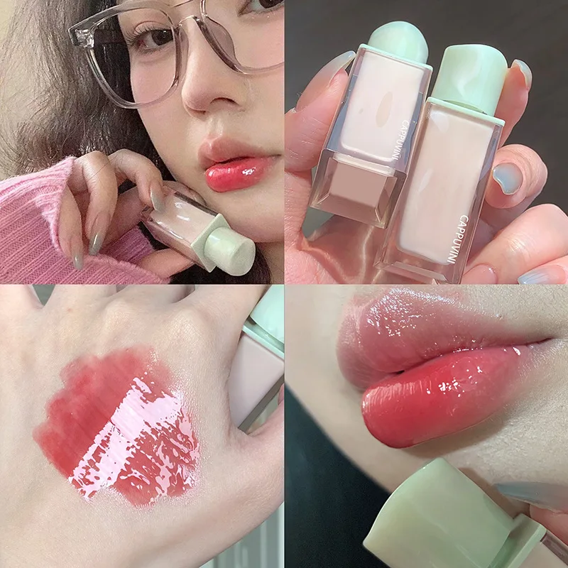 

1pc Clear Mirror Water Lip Gloss Lip Glaze Transparent Waterproof Glossy Liquid Lipstick Lip Tint Sexy Lip Plumper Makeup Korean