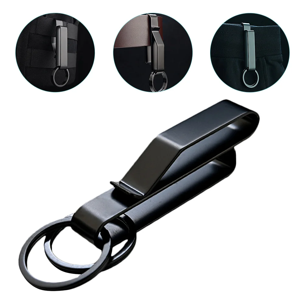

Key Holder For Belt Steel Belt Keychain Clip Quick Release Belt Loop Key Ring