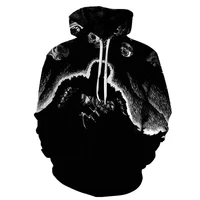 fashion print cool black pattern young style hoodie spring fall hip hop cozy hoodie oversized hoodie casual top hoodie