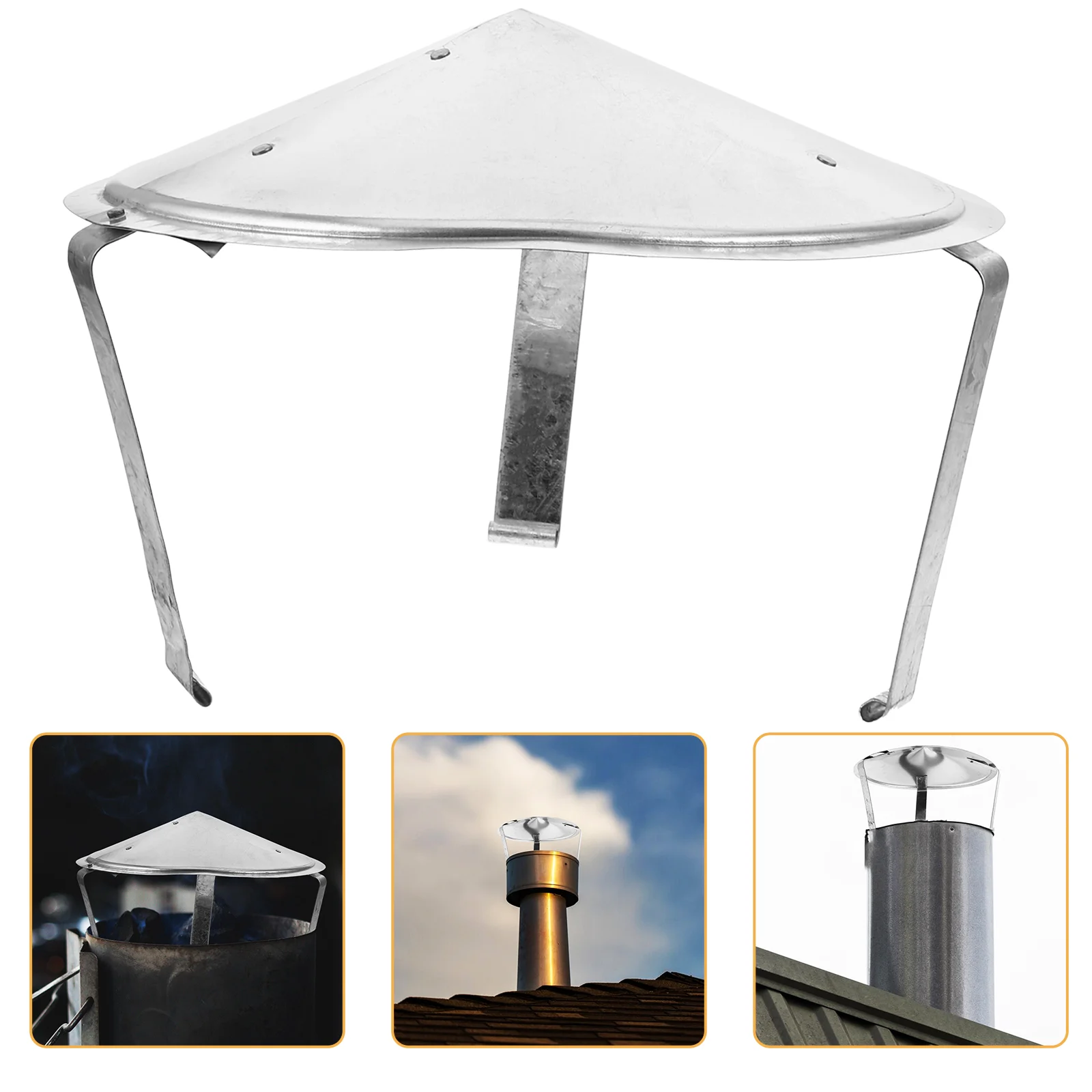 

Roof Rain-cap Chimney Cap Stainless Steel Protector Cap for Ventilation Mushroom Shaped Chimney Cap