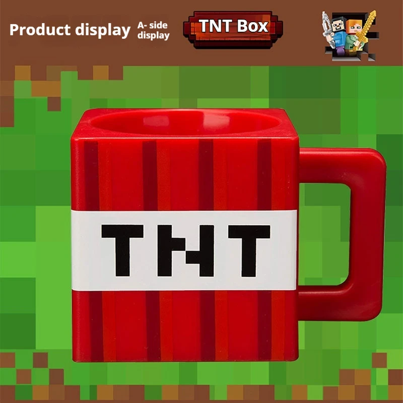 My World MC Game Creeper Enderman Tnt Ghast Steve Pig Кружка Бутылка для воды детей Микроволновая печь