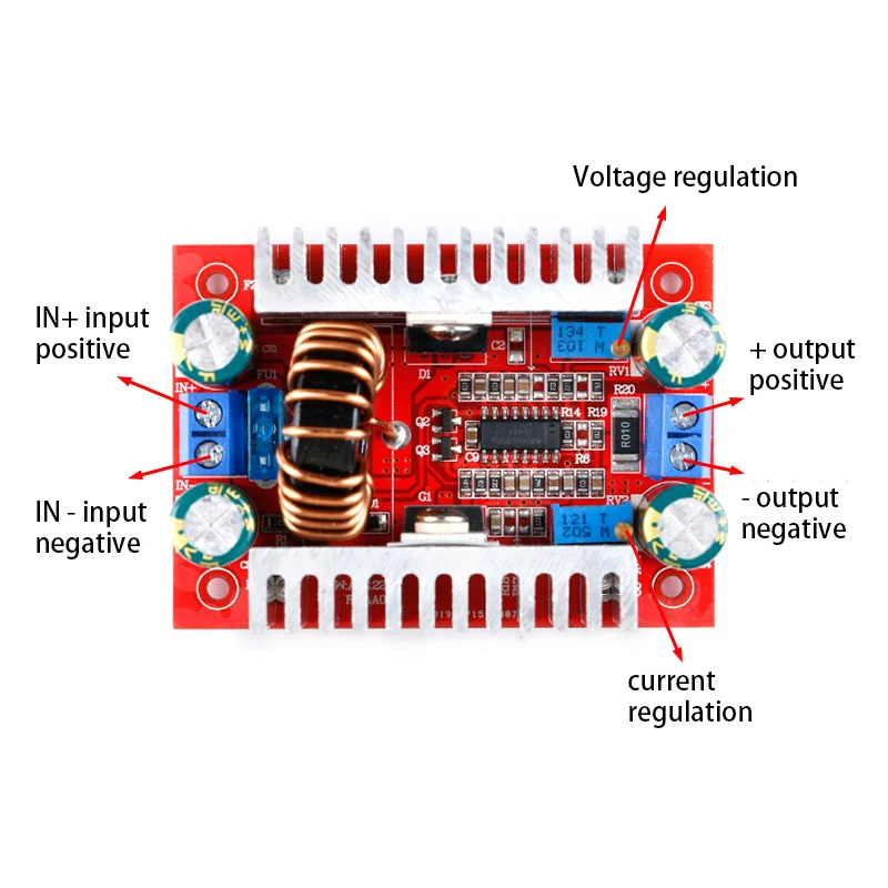 Повышающий преобразователь постоянного тока 400 Вт 15 А модуль питания