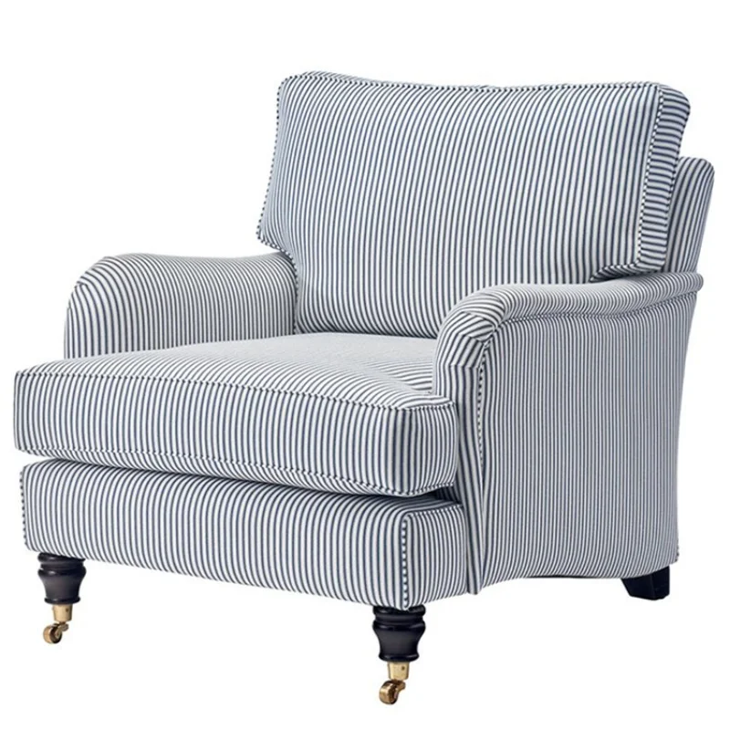 

Modern Single Living Room Sofa Nordic Minimalist Handrail Comfort Living Room Sofa Bedroom Lounge Moveis Hotel Furniture QF50KS