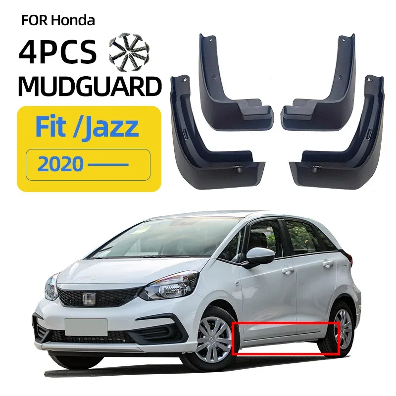 Брызговики подходят для Honda Fit Jazz 2020-2024 брызговики шин аксессуары защиты колес 4x
