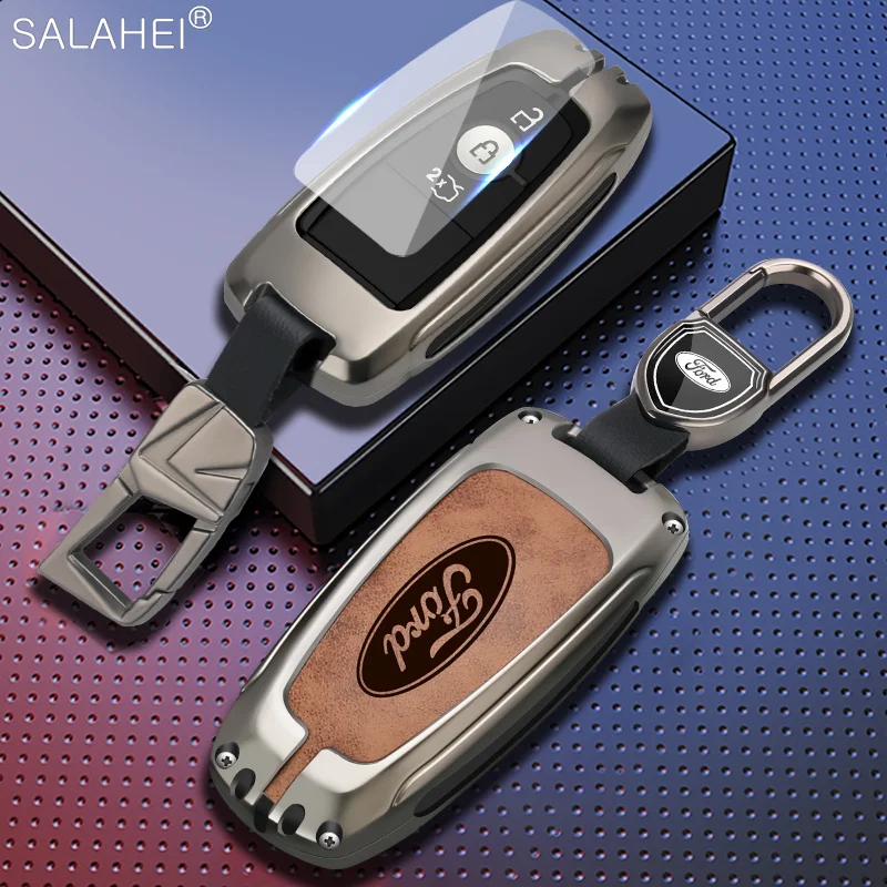 

Car Full Key Case Cover Shell For Ford Fusion Mustang Explorer F150 F250 F350 2017 2018 EcoSport Edge S-MAX Ranger Accessories