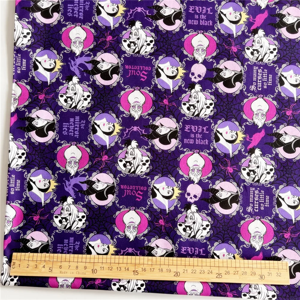 Распродажа хлопковая ткань из мультфильма Disney на Хэллоуин Микки Минни Стич пух