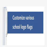 customize various school logo flags90 x 150 cm 100 polyester digitaldruck