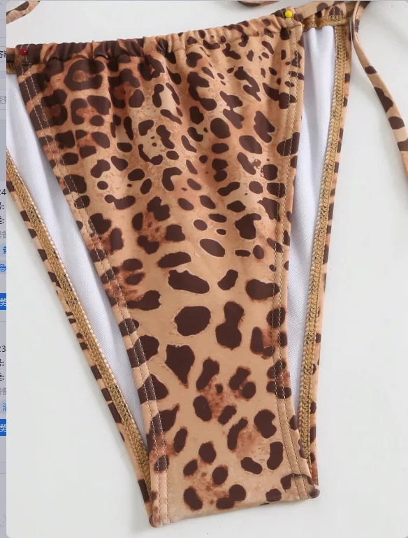 Новый комплект бикини Leopard 3Pc 2026: сексуальный женский купальник с вырезами, сетчатое платье, бикини-стринги, купальный костюм (art.: 3920d389f2dcf) - 3920d389f2dcf