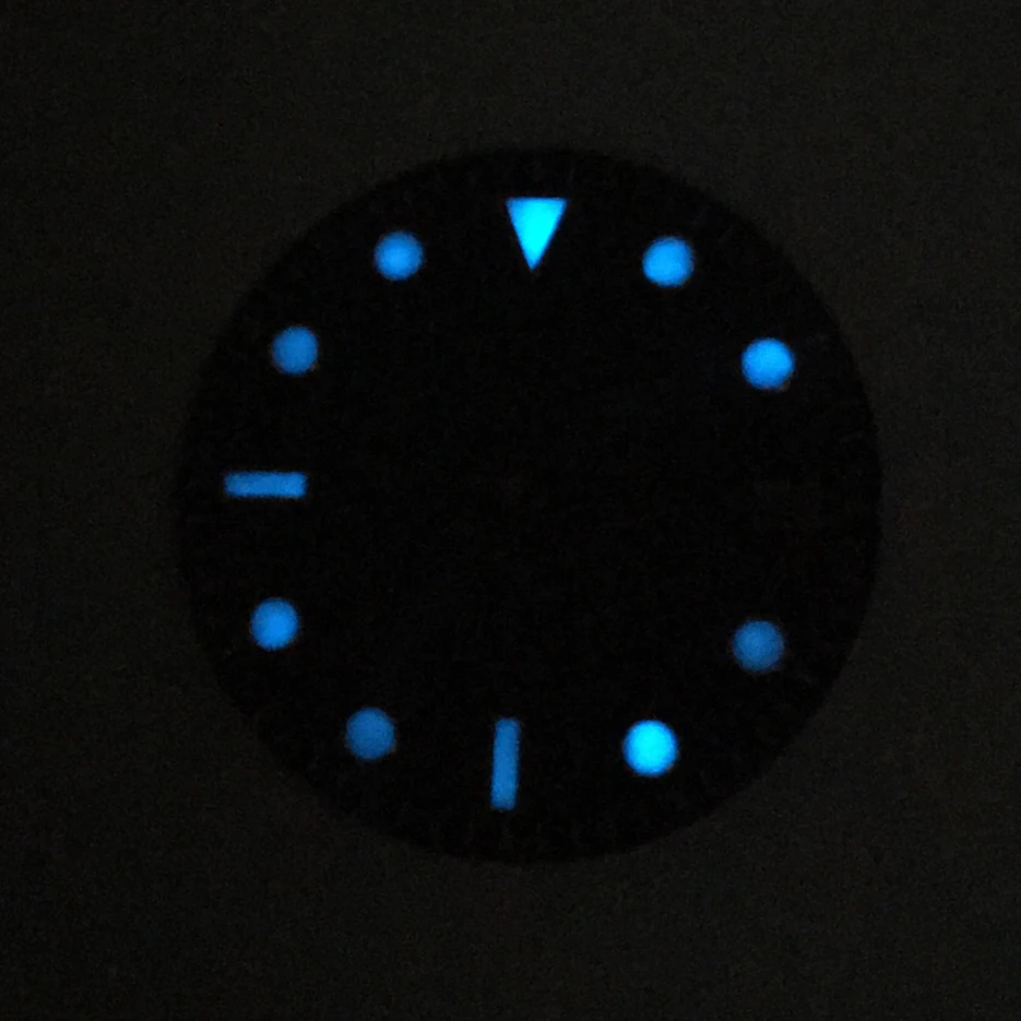Modified 29MM Black Green Dial Replacement Precision Blue Luminous Lettering Dial Fit For 8200 8215 Movement 2836