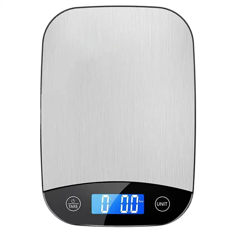 

Scale, 22lb Digital Kitchen Stainless Steel Scale Weight Grams and oz for Cooking Baking, 1g/0.1oz Precise Graduation,Black Lugg