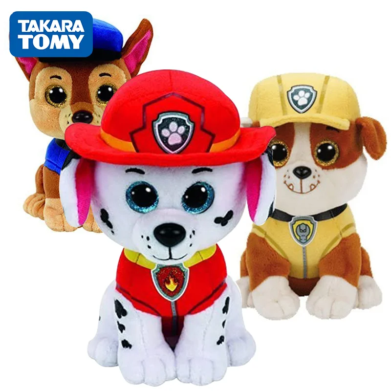 

Ty Big Eyes Animals Dog Plush Toy 15cm Marshall Rocky Zuma Cute Stuffed Plush Collection Cute Dolls Child Gifts Paw Patrol.