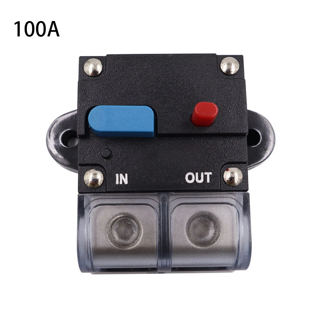 

2pcs Automotive Circuit Breaker Portable Resettable Leakage Protection Speaker Security Fuse Accessories Black Button 60A-3000A