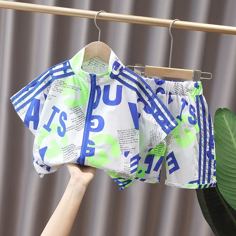 

2 шт., детский пляжный комплект одежды для мальчиков 2-9 лет