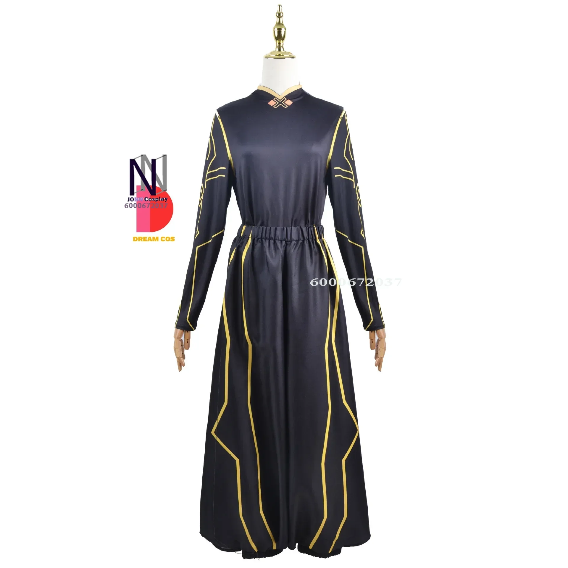 Genshin Impact Game Zhongli Косплей Костюм Боевой Аршон Полный комплект Парик Morax Наряд