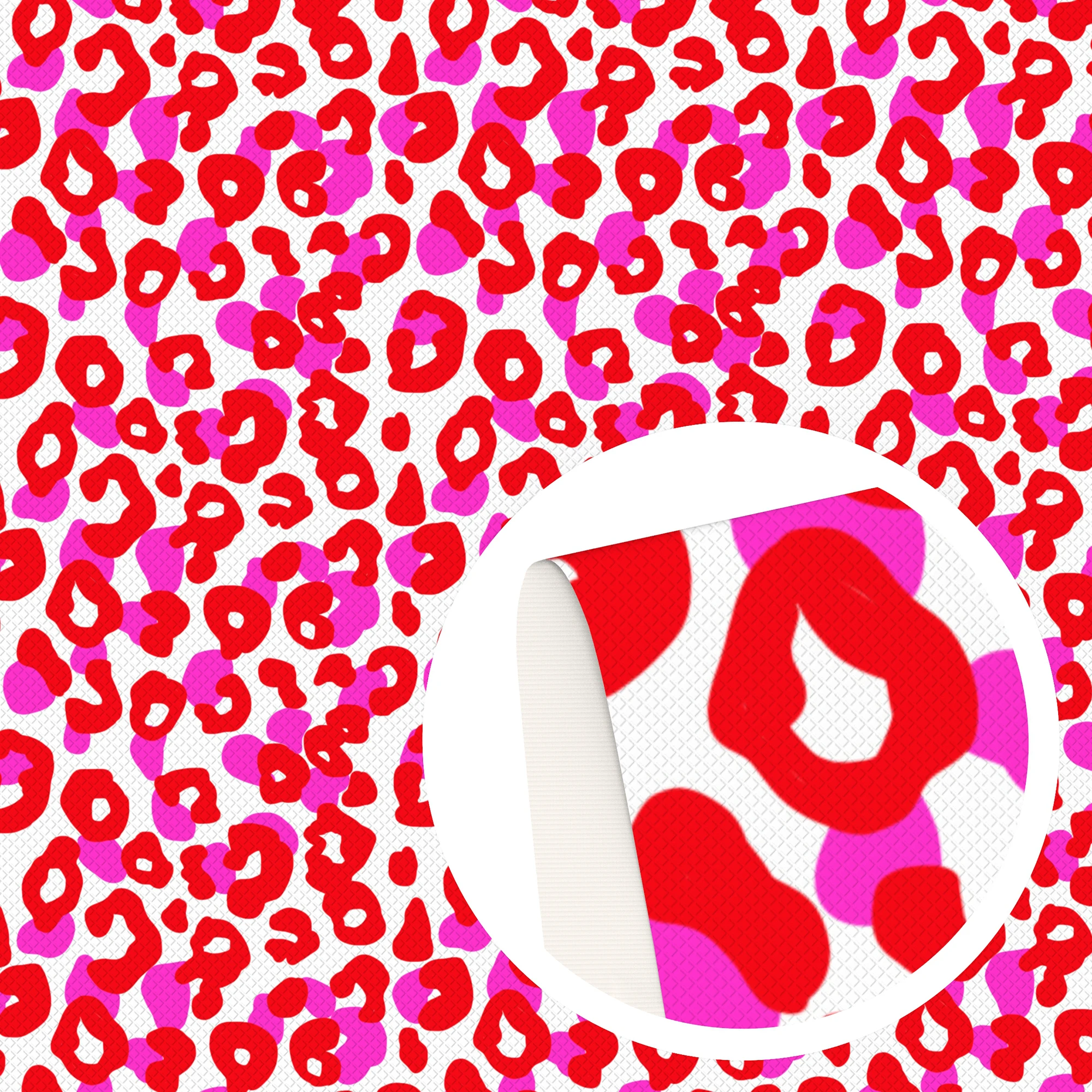 Ткань из полиэстера и хлопка с леопардовым принтом текстурой животных для шитья