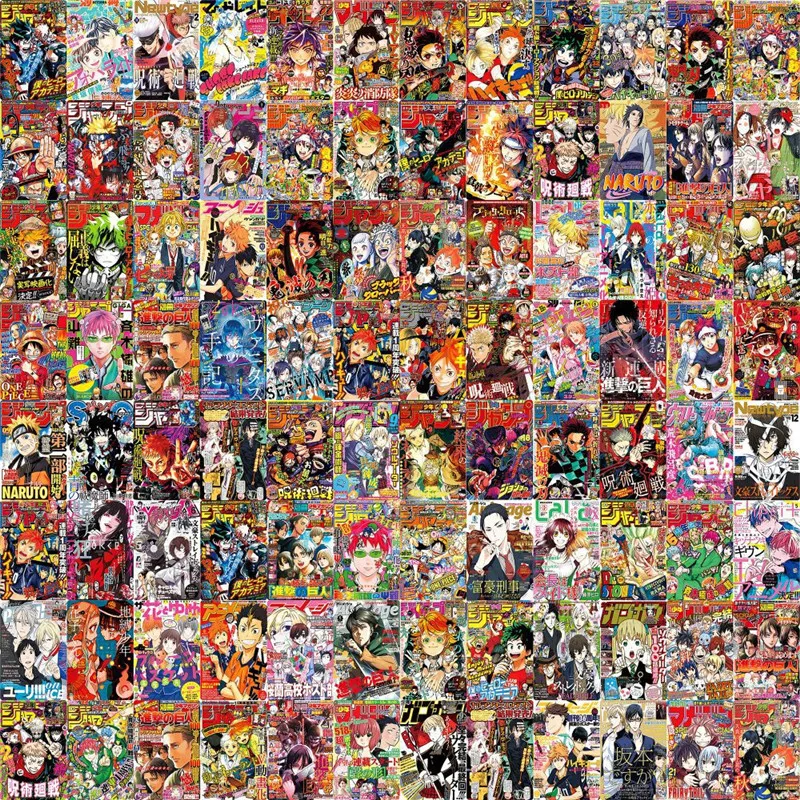 

Набор наклеек аниме 100 шт.