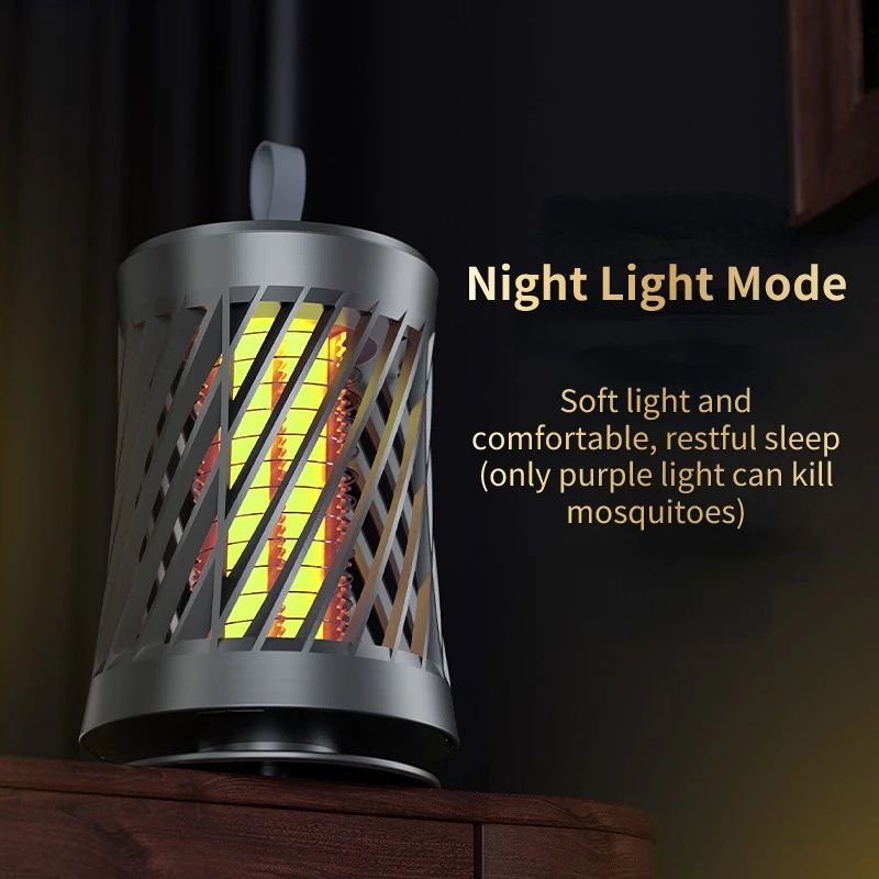 Лампа-убийца от комаров с электротоком безшумная уличная лампа USB-зарядкой для