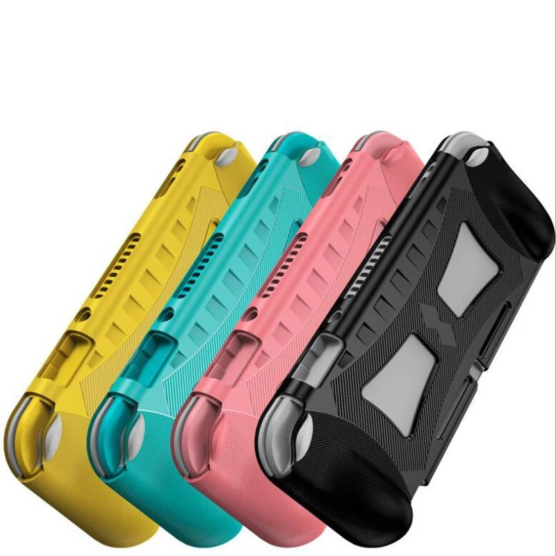

for Nintendo Switch Lite Silicone Case Shock Proof TPU Protective Cover Shell w/ Ergonomic Grip For Nintend Switch NS Lite Mini