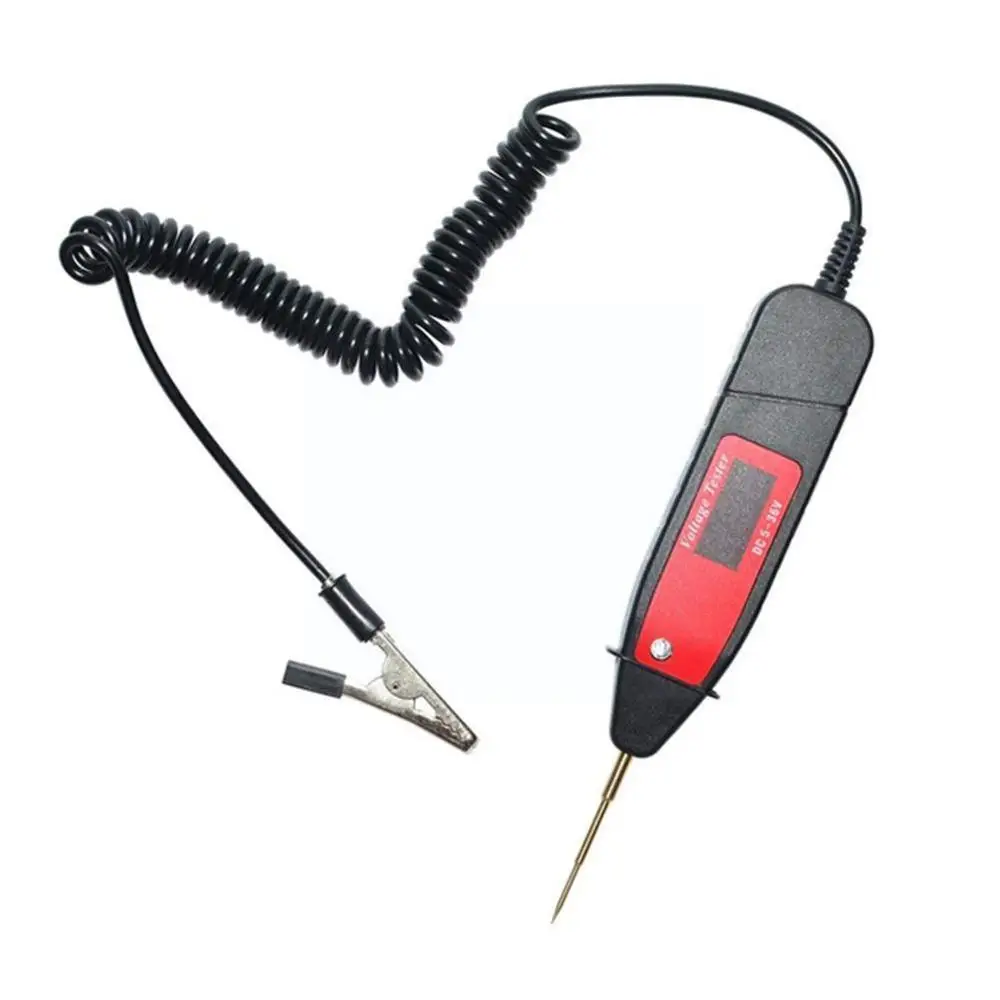 NEW 5-36V LCD Digital Circuit Tester Voltage Meter Circuit Power Probe Diagnostic Tool Scanner Pen Automotive Car G5L0