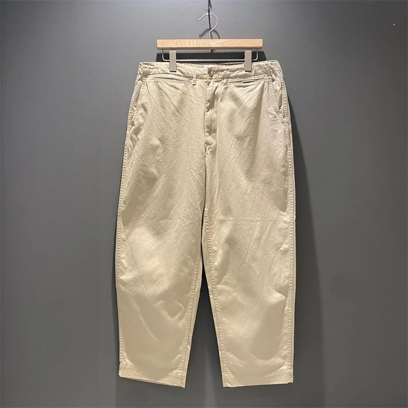 BEAMS 23AW JAPAN Little Red Rope Loose Wide Leg Japanese Style Tapered Trousers Casual Pants Overalls