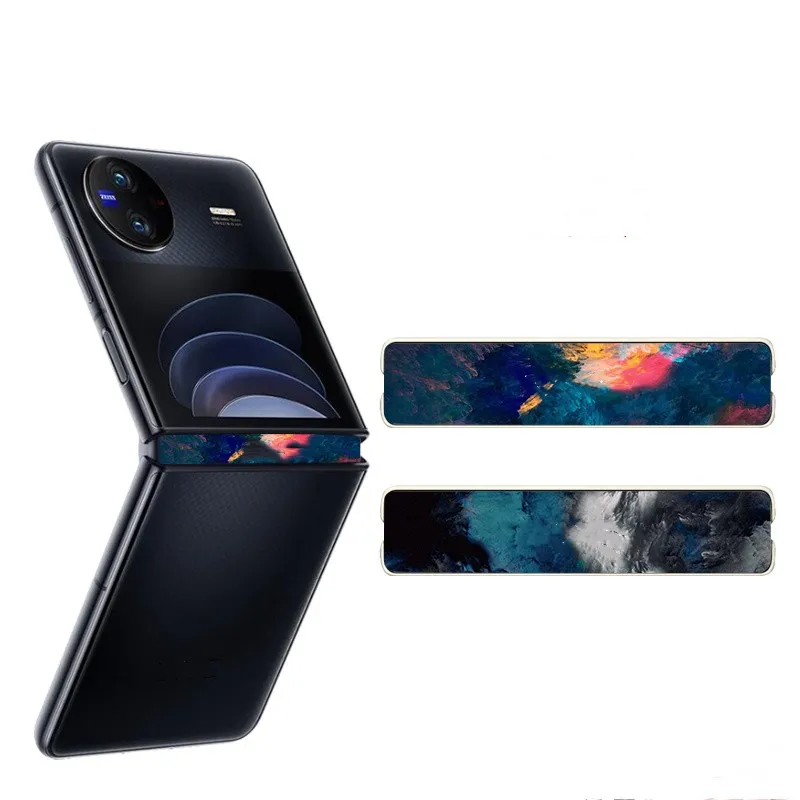 

Dropshipping New! Colorful 2PCS Anti-Scratch Side Stickers For Vivo X Flip Hydrogel Frame Film For Vivo X Flip Edge Protector