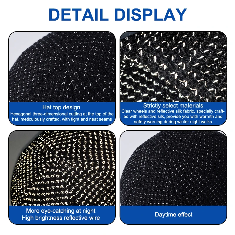 Бренд Oohmy светящаяся в темноте серебристая светоотражающая вязаная шапка