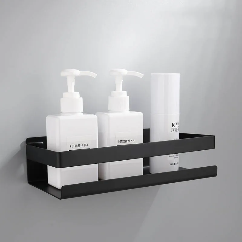 

Стеллаж для шампуня, ванной комнаты, кухонный органайзер для приправ, однослойные полки, настенная полка для туалетного мыла, держатель из нержавеющей стали