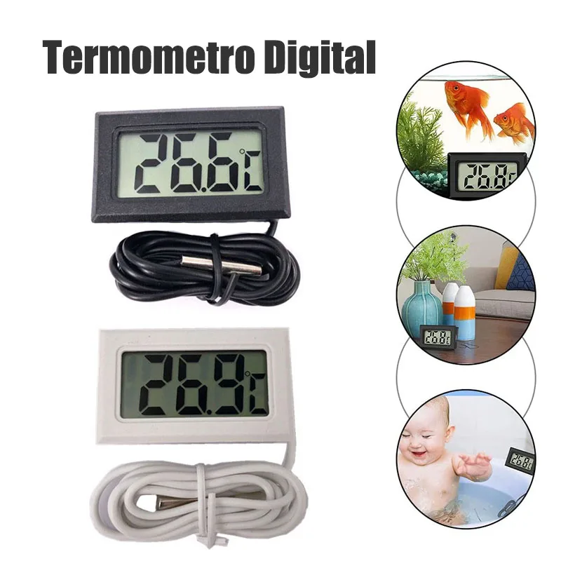 

Mini LCD Digital Thermometer Hygrometer Thermostat Indoor Convenient Temperature Sensor Humidity Meter Gauge Instruments Probe