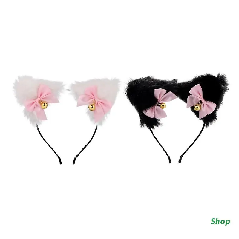 

L5YC Dainty Ears Shape Head Hoop Make Up Ornaments Festival Party Hair Decors