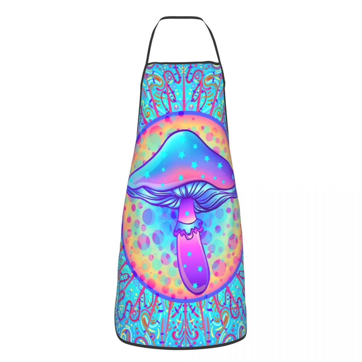 

Magic Mushrooms Apron Cuisine Cooking Baking Gardening Psychedelic Hippie Aprons Garden Printed Tablier Adult
