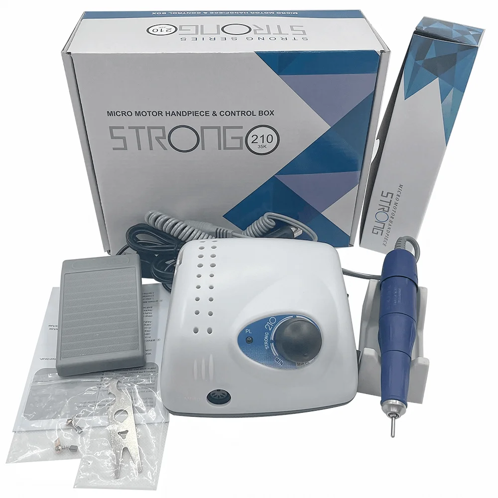 Профессиональная мощная маникюрная дрель 210 105L 40K 65 Вт фреза фрезер аппарат для