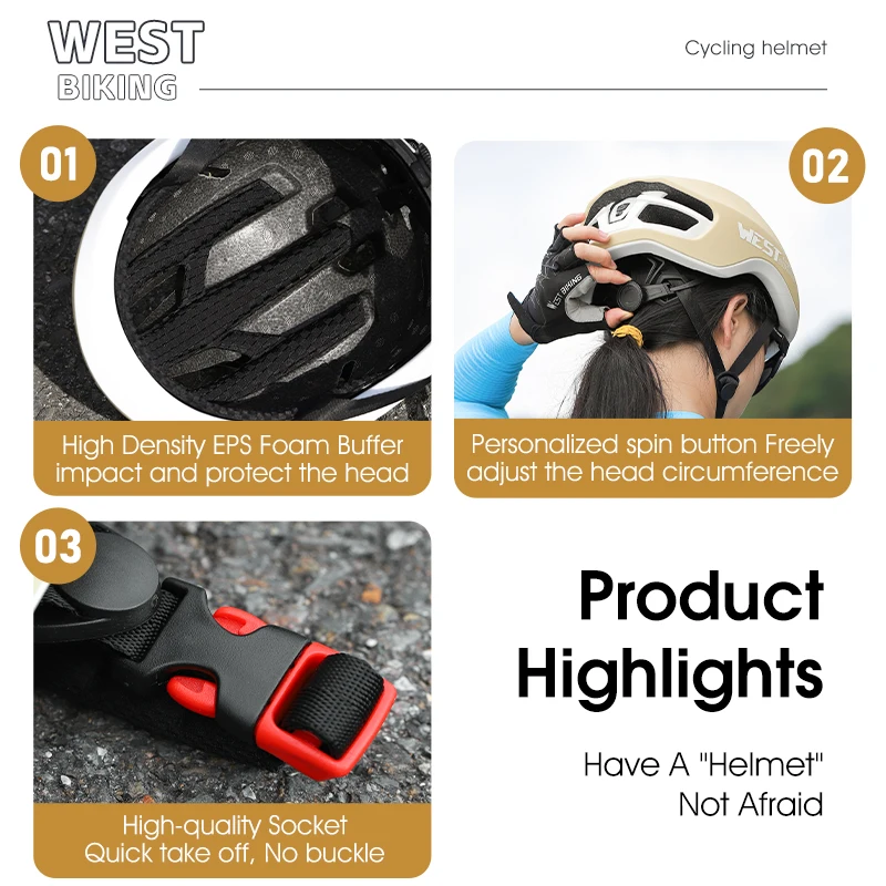 Велосипедный шлем WEST BIKING ультралегкий спортивный безопасный для горного и