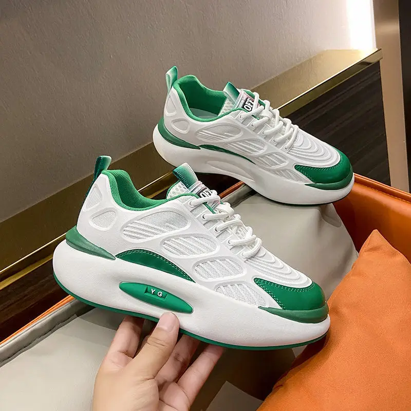 

Mesh Breathable Casual Sports Shoes Women's 2022 Summer New Net Red Fashion All-match Thick-soled Daddy Shoes