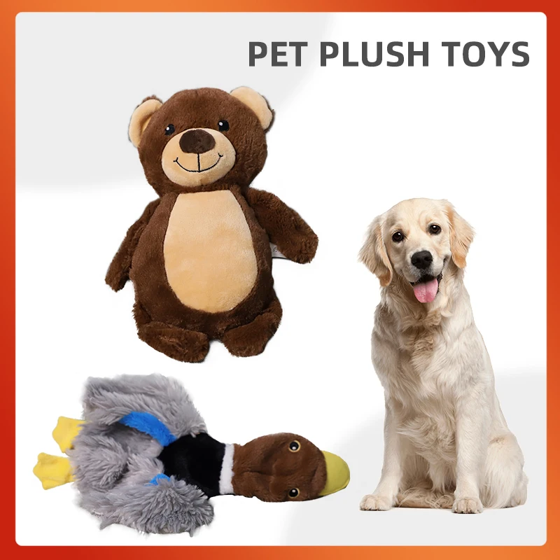 

Pets Favorite Dog Toy Corduroy Chew Toy Squeaker Squeaky Plush Fleece Toy Puppy Bite Resistant Teeth Cleaning Interaction Toys