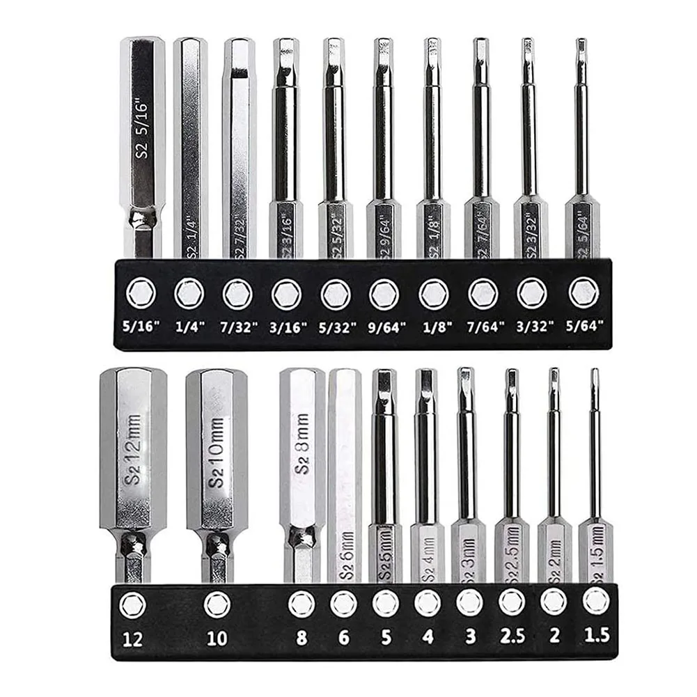 

Hexagon Screwdriver Screwdriver Bits 20PCS 60mm Alloy Steel For Electric Drills High Precision Kit Replacement