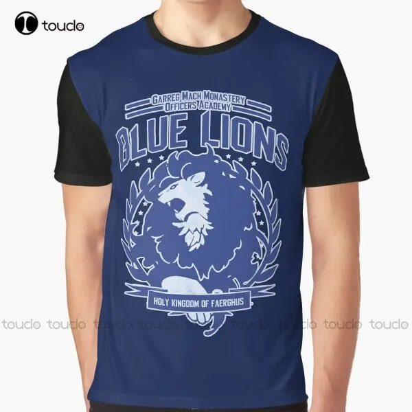 

Футболка с изображением голубых Львов, класс графики, индивидуальная футболка для подростков, унисекс, цифровая печать, фотография, фотогра...