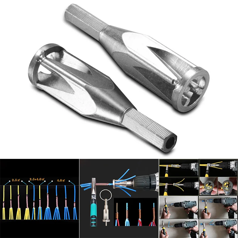 

Automatic Universal Connector Stripping Artifact Electrician Stripping Twisting Line Artifact Univeral Connector Tools