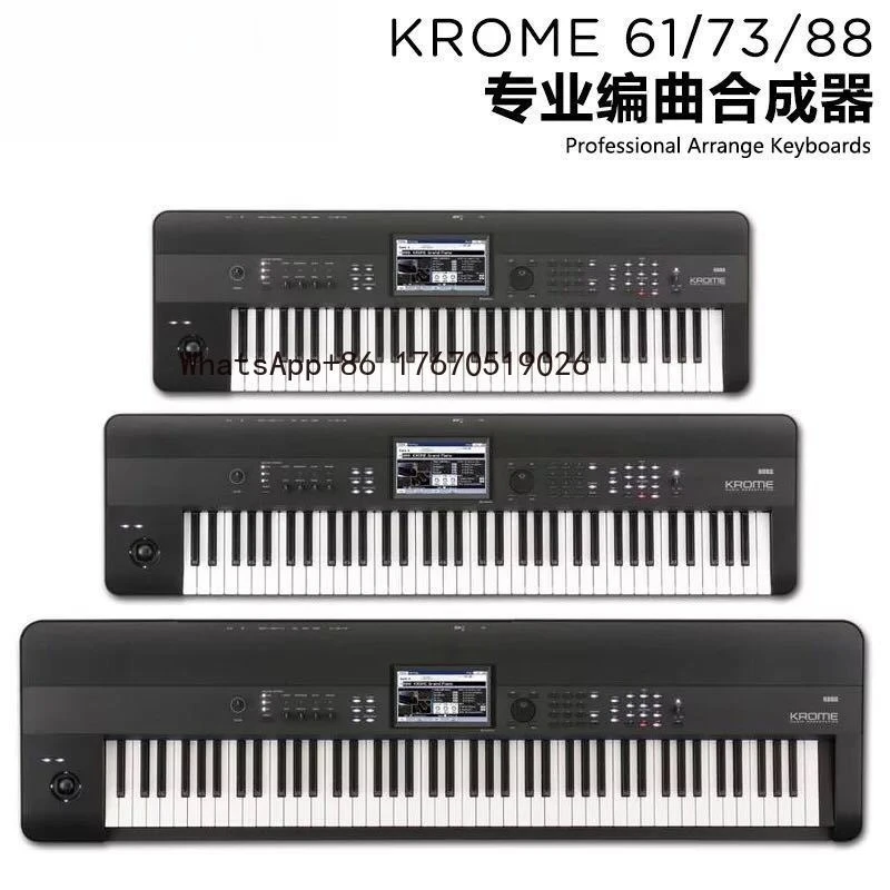 Фото Синтезатор-рабочая станция KROME EX, портативная цифровая клавиатура с 61, 73, 88 клавишами, KROSS2 №3