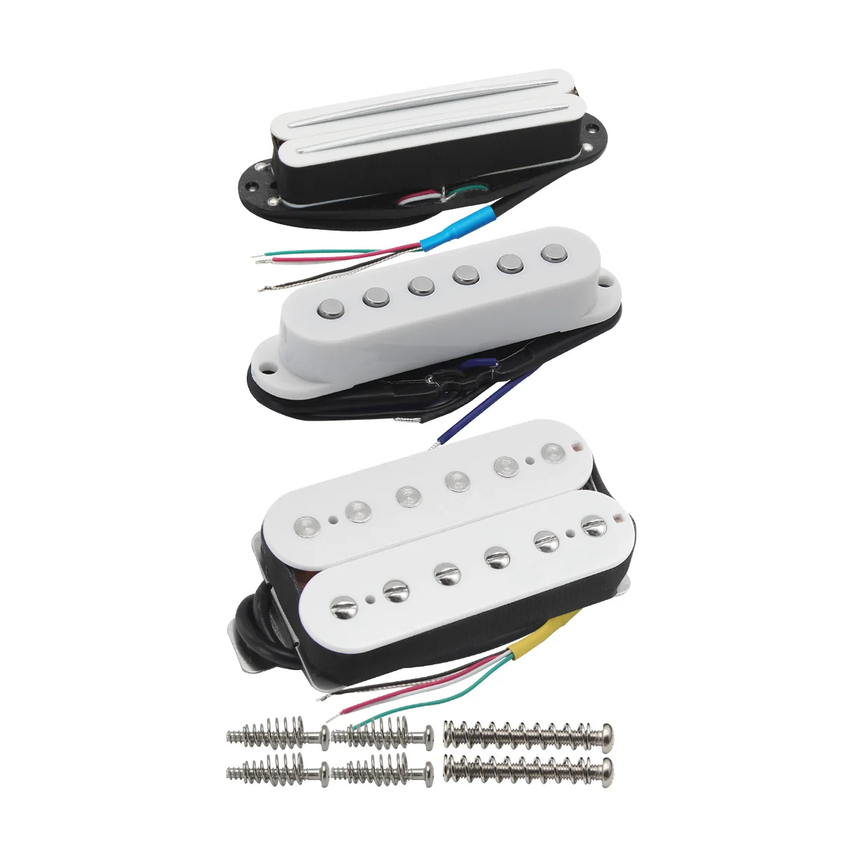 FLEOR 3 шт. Alnico 5 SSH набор пикапов с двумя горячими рельсами и одной катушкой Humbucker