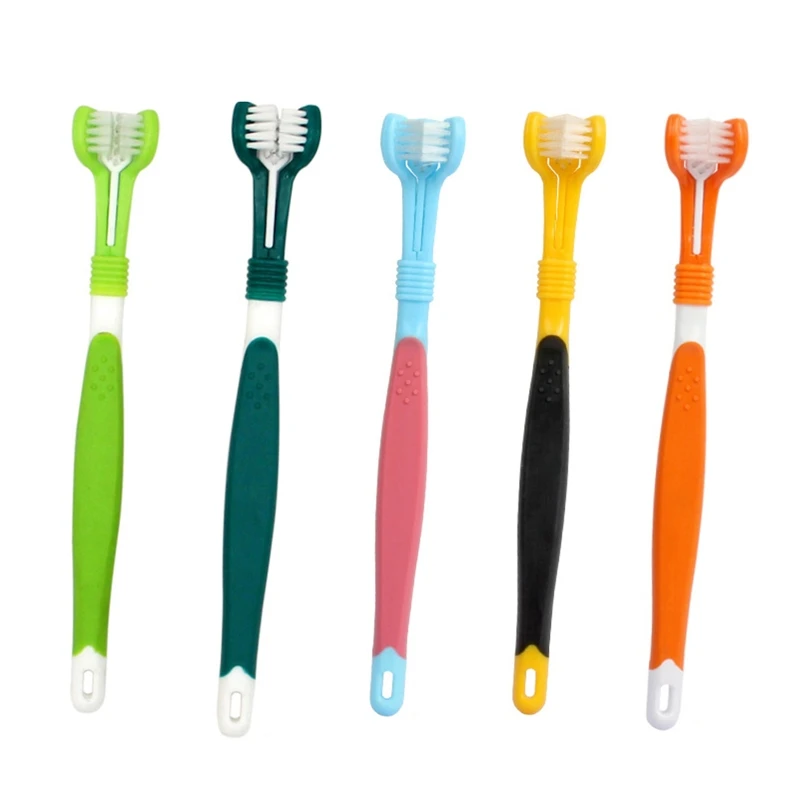 

Dog Toothbrush Removing Bad Breath Tartar Cleaning Mouth Easy to Use Clean Gift for Pet Hanging Hole Design Easy Storage