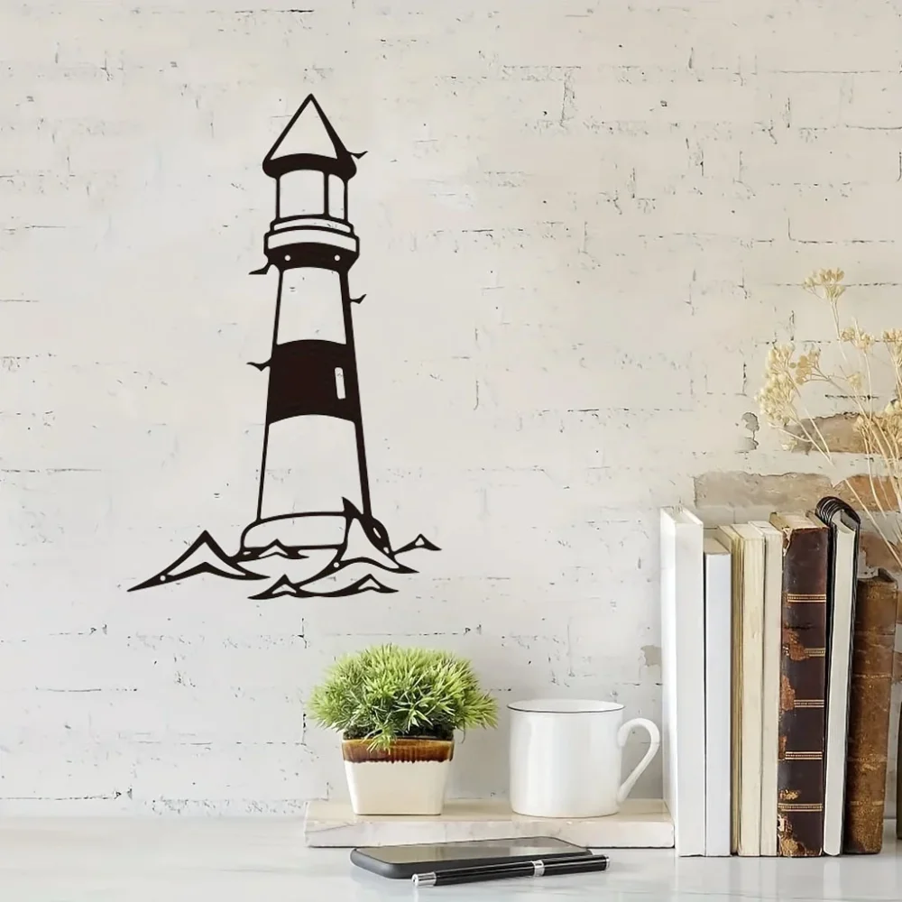 Потрясающий Металлический Настенный Декор Скульптура Маяка 1 Шт. Современный