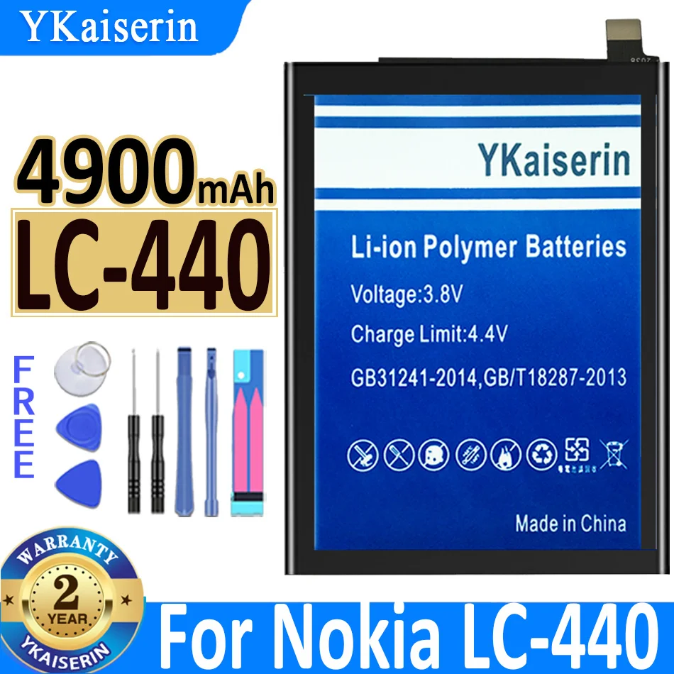 

YKaiserin LC-440 Bateria For Nokia 5.3 NK5.3 LC440 TA-1234 TA1223 TA-1227 TA-1229 Repair Part Capacity Batteries Battery